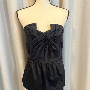 Odille Black Strapless Top